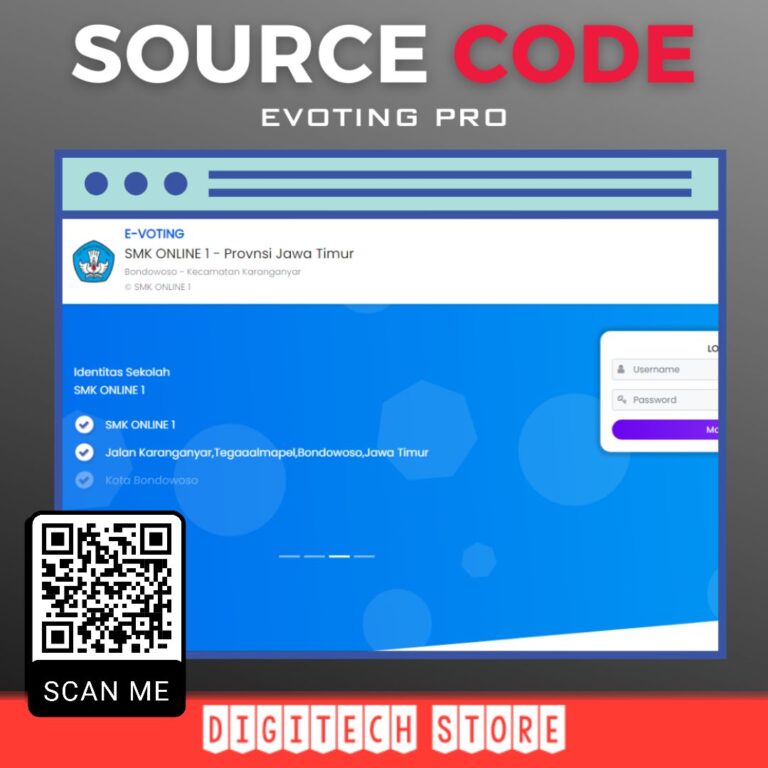 E-Voting Osis Versi 1.8.5 - Toko Source Code Aplikasi