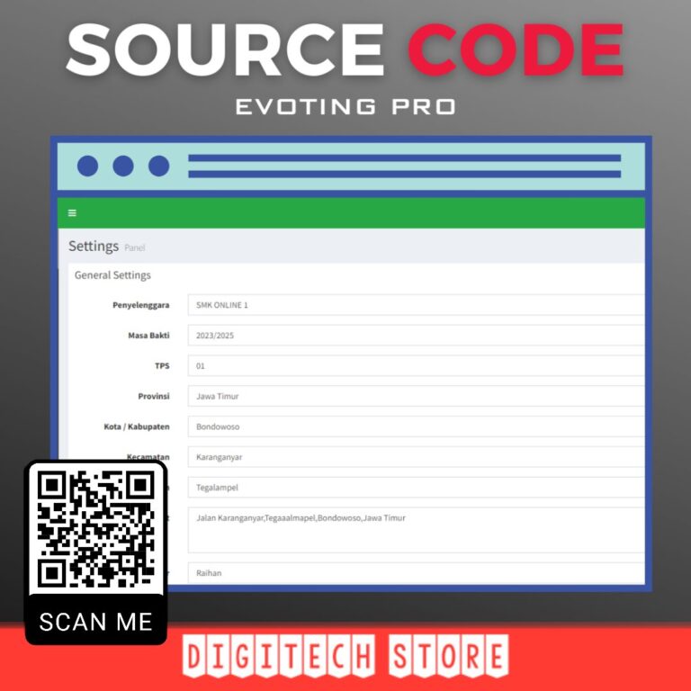 E-Voting Osis Versi 1.8.5 - Toko Source Code Aplikasi