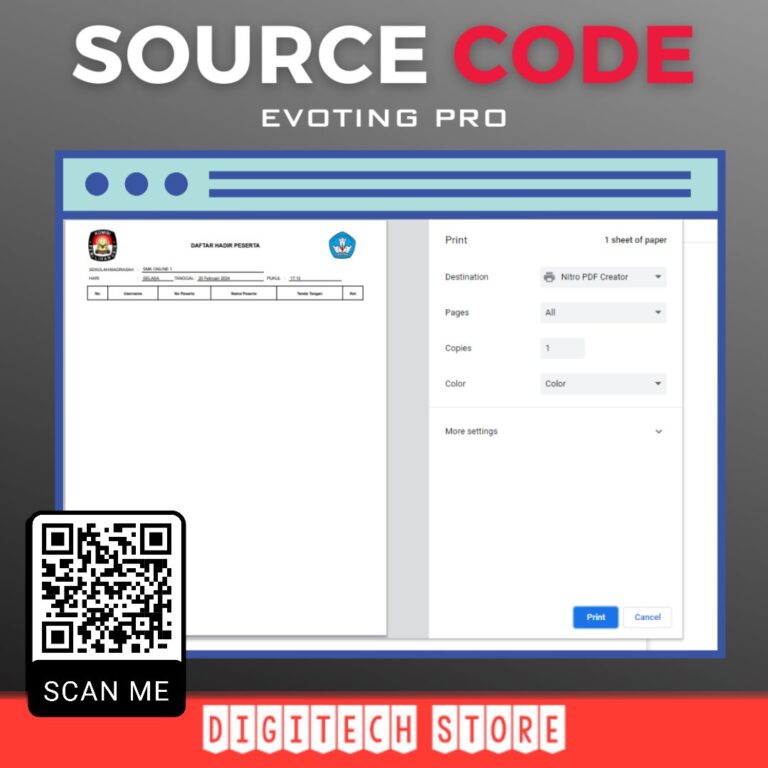 E-Voting Osis Versi 1.8.5 - Toko Source Code Aplikasi