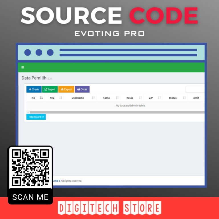 E-Voting Osis Versi 1.8.5 - Toko Source Code Aplikasi