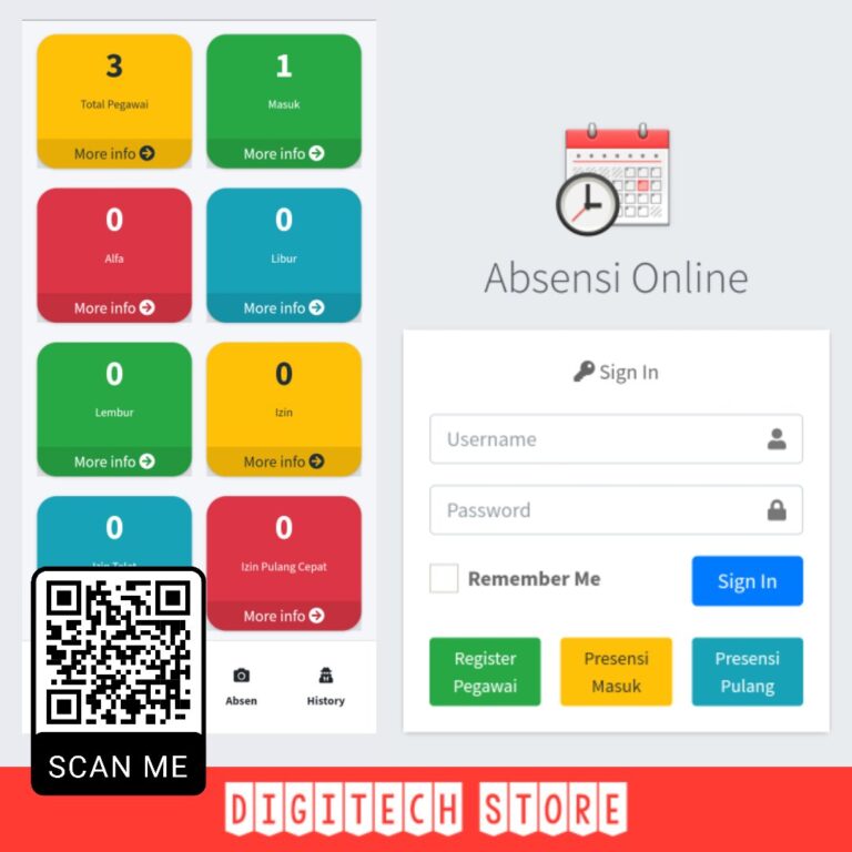 Absensi Face Recognition Detect Lokasi Dan Foto Selfie - Toko Source Code Aplikasi